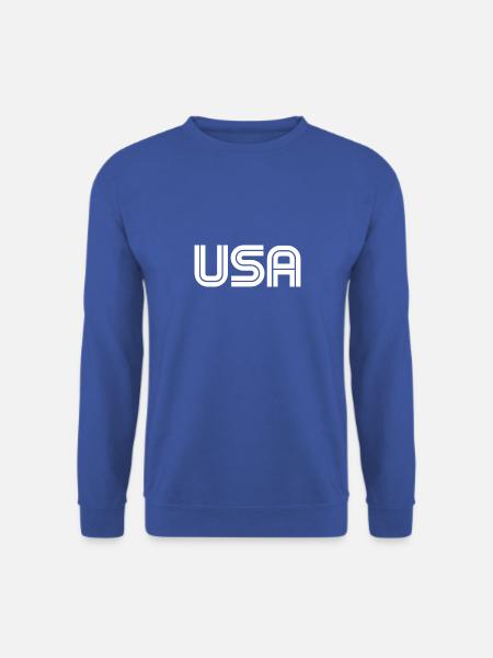 USA Logo - Slogan - United States of America - Unisex Pullover - Royalblau