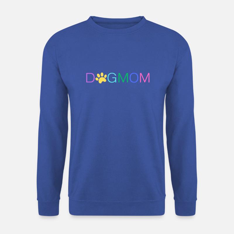 Dog Mom bunt - Unisex Pullover - Royalblau