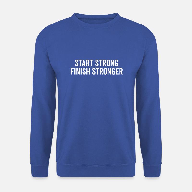 Stark starten Stärker abschließen - Unisex Pullover - Royalblau