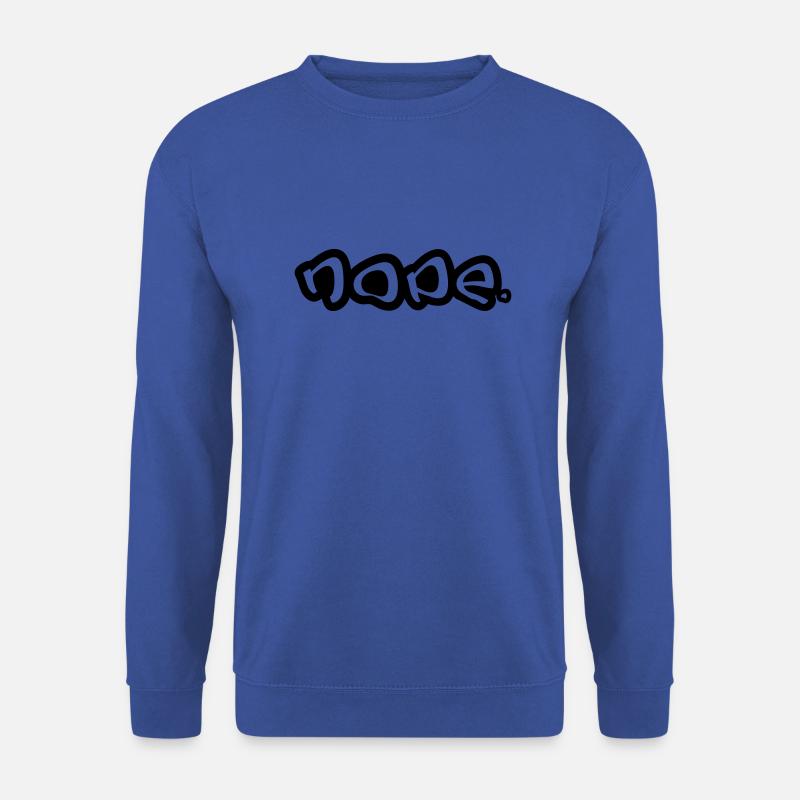 Nope in Graffiti Sprayer Style - Unisex Pullover - Royalblau
