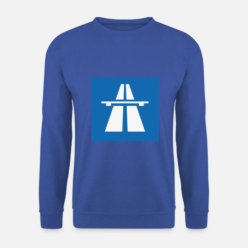 Verkehrszeichen "Autobahn" - Unisex Pullover - Royalblau