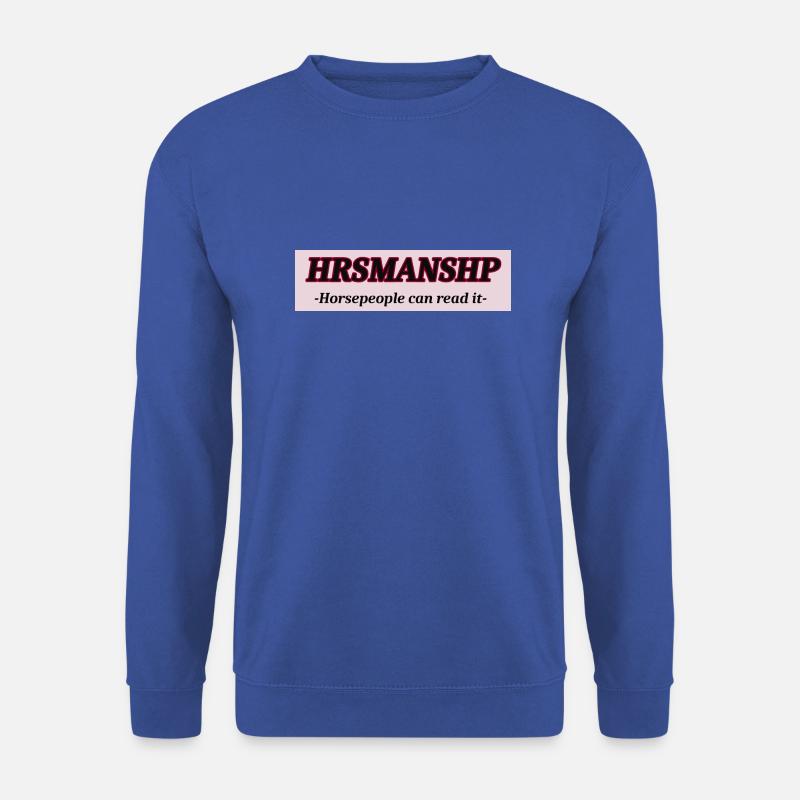 hrsmanshp /Horsemanship - Unisex Pullover - Royalblau