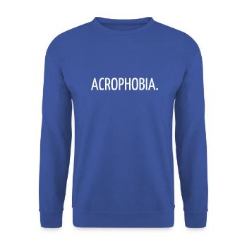 Acrophobia - Unisex Sweatshirt - royal blue - Front - Alina (178cm) & Michal (187cm)