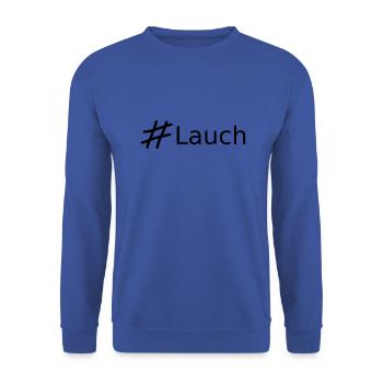 Lauch - Unisex Pullover - Royalblau - Vorne - Alina (178cm) & Michal (187cm)