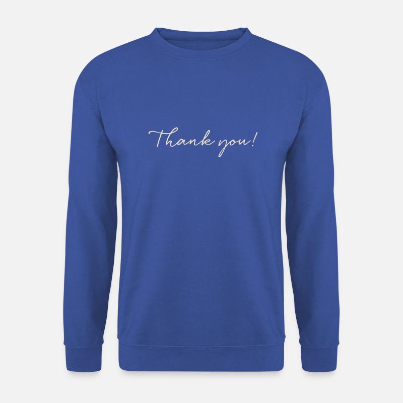 thank you - Unisex Pullover - Royalblau
