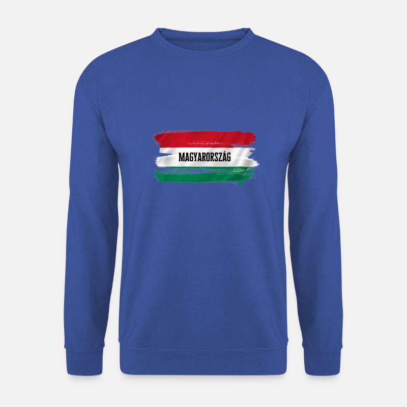 Magyarország - Ungarn Flagge - Unisex Pullover - Royalblau