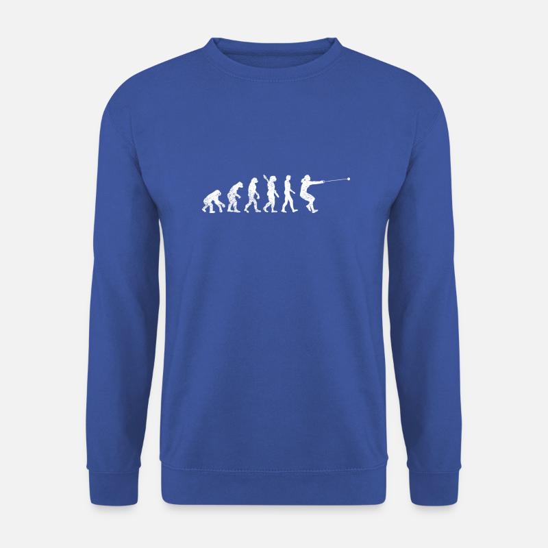 Hammerwerfen Hammerwurf Hammerwerfer Evolution - Unisex Pullover - Royalblau