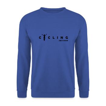 Cycling Amsterdam Europe - Unisex Pullover - Royalblau - Vorne - Alina (178cm) & Michal (187cm)