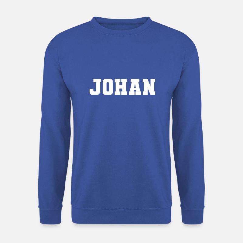 Name - Johan - Unisex Pullover - Royalblau