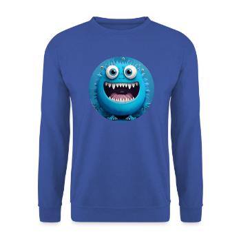 Monstre mignon - Sweat-shirt Unisexe - bleu royal - Devant - Alina (178cm) & Michal (187cm)