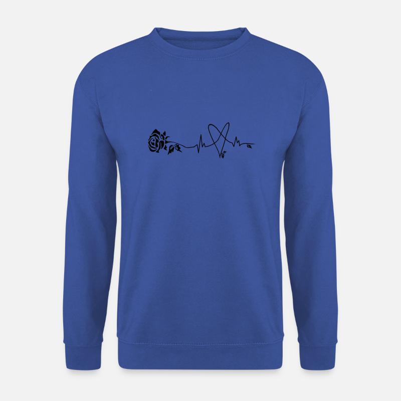 Rose Herzschlag - Unisex Pullover - Royalblau