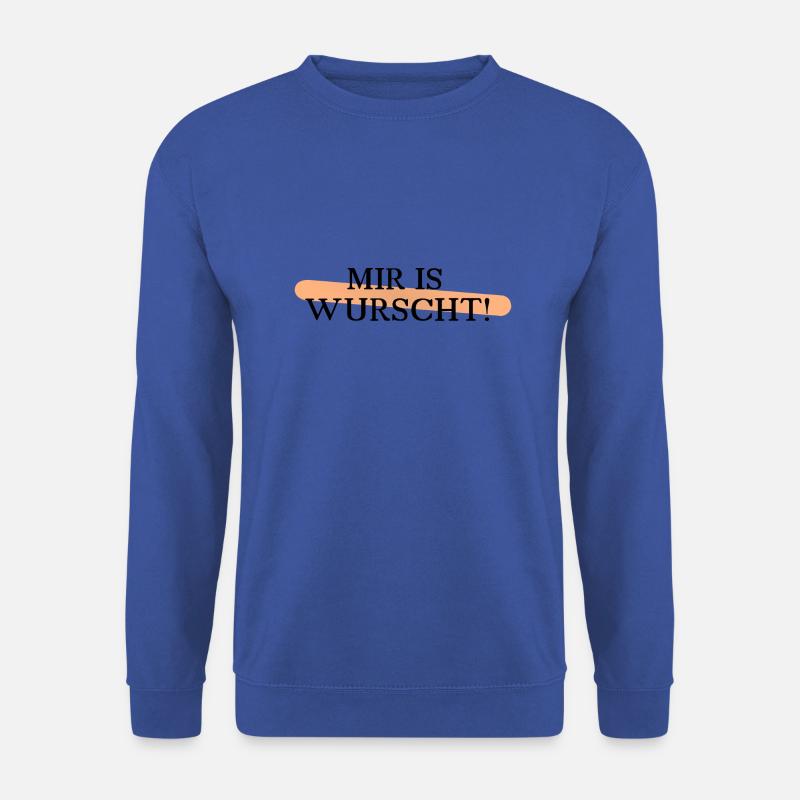 mir is wurscht black - Unisex Pullover - Royalblau