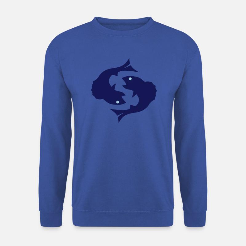 Fisch Sternzeichen Tierkreis 1 3 - Unisex Pullover - Royalblau