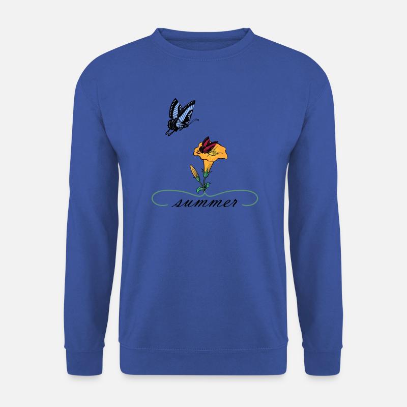 Summer Sommer Schmetterlinge - Unisex Pullover - Royalblau