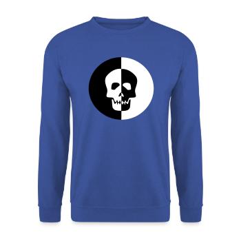 motorcycle - Unisex Sweatshirt - royal blue - Front - Alina (178cm) & Michal (187cm)