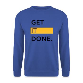GET IT DONE. - Sweat-shirt Unisexe - bleu royal - Devant - Alina (178cm) & Michal (187cm)