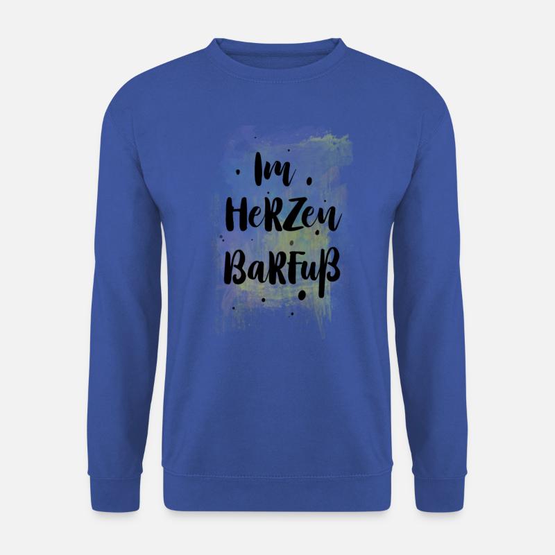 Im Herzen Barfuss - Unisex Pullover - Royalblau