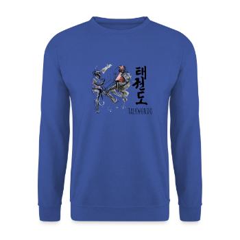 taekwondo cup - Unisex Sweatshirt - royal blue - Front - Alina (178cm) & Michal (187cm)