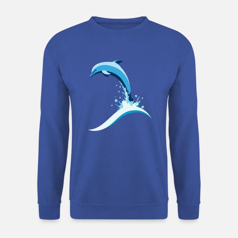 Springender Delfin - Unisex Pullover - Royalblau