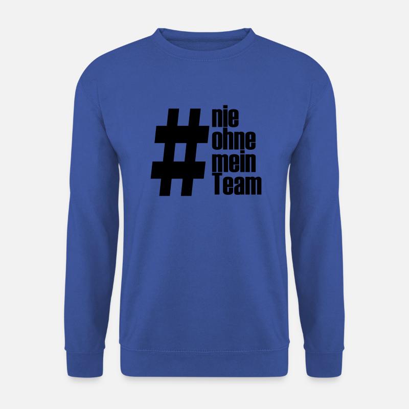 ohne mein team - Unisex Pullover - Royalblau