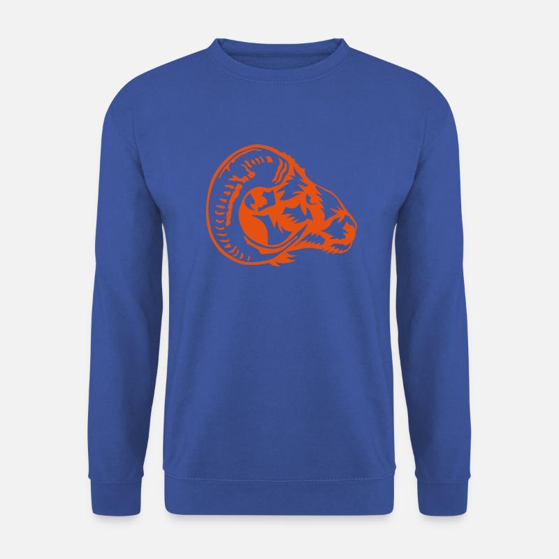 belier horn - Unisex Pullover - Royalblau