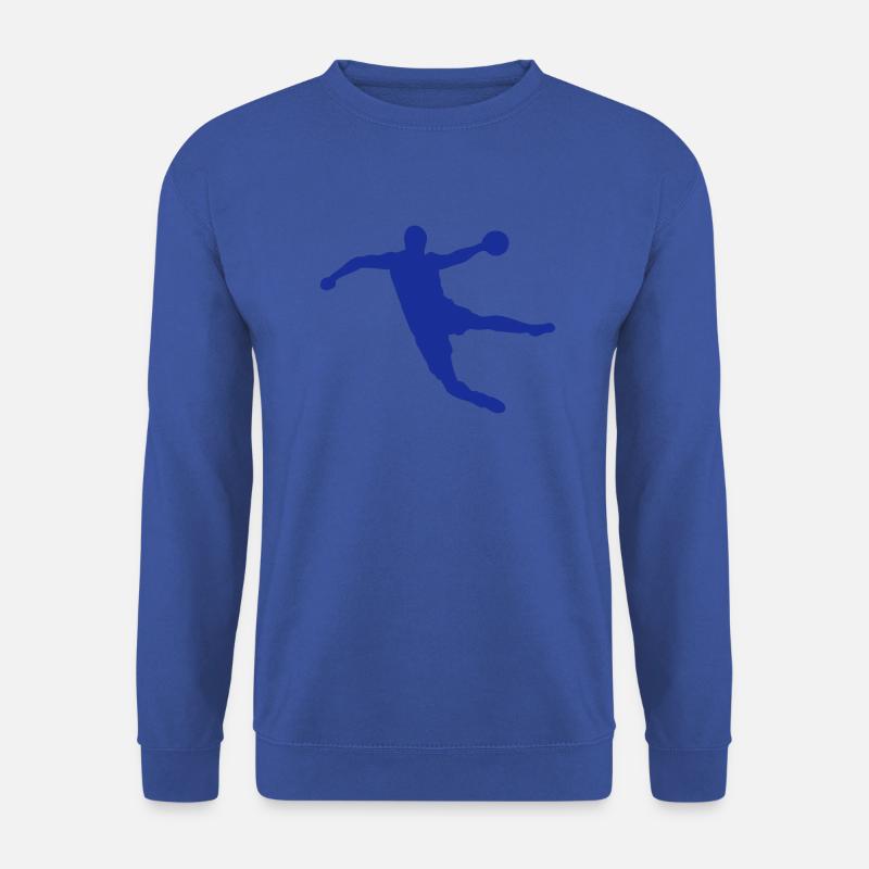 Handballspieler Silhouette 15 - Unisex Pullover - Royalblau