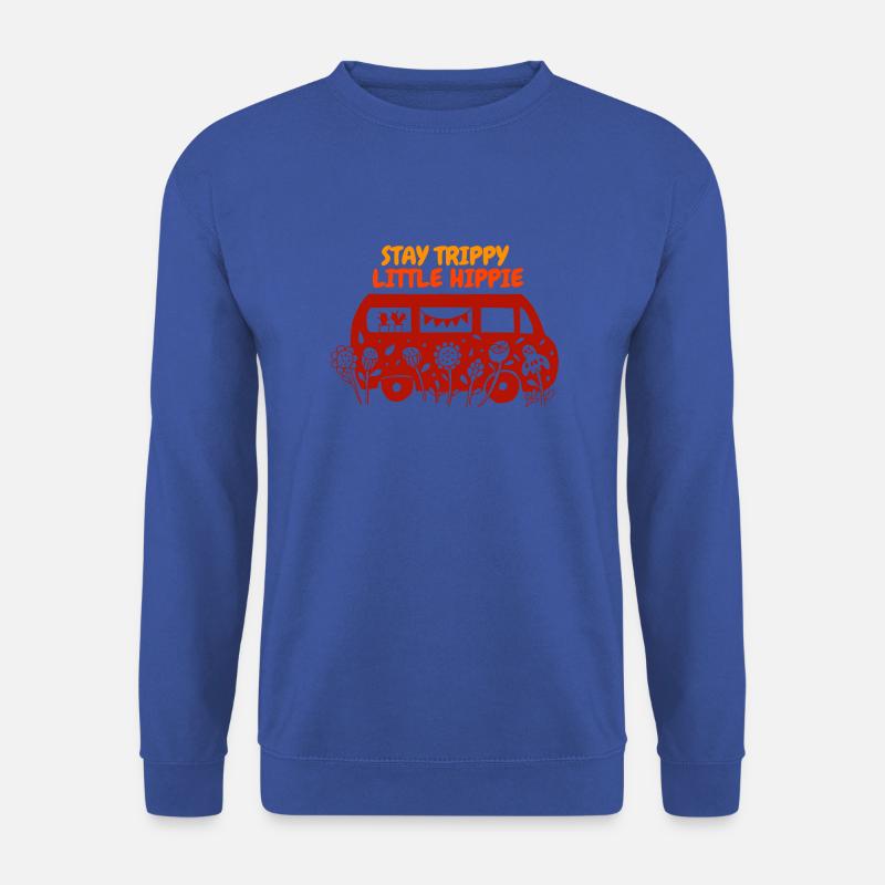 Sommer Hippie Retro Bus Design - Unisex Pullover - Royalblau