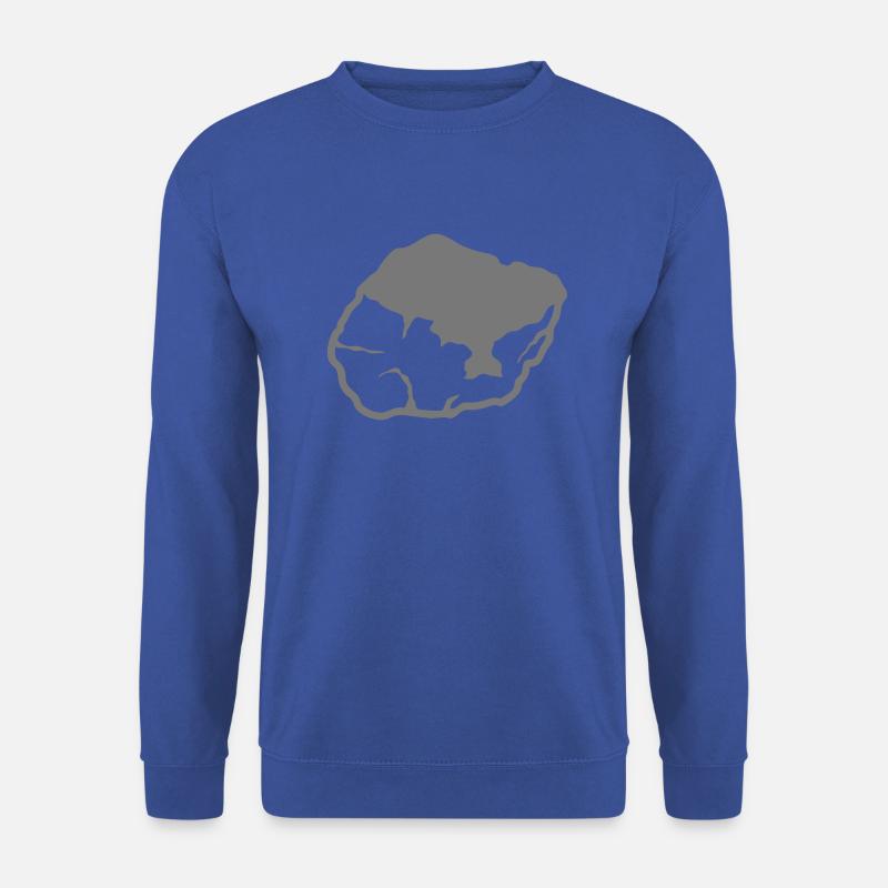 Kiesel weißer Stein 0 - Unisex Pullover - Royalblau