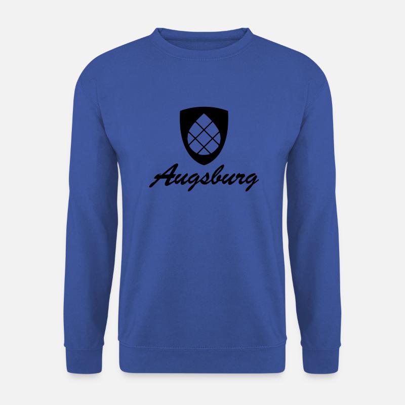 Augsburg Zirbelnuss Wappen Schwarz - Unisex Pullover - Royalblau