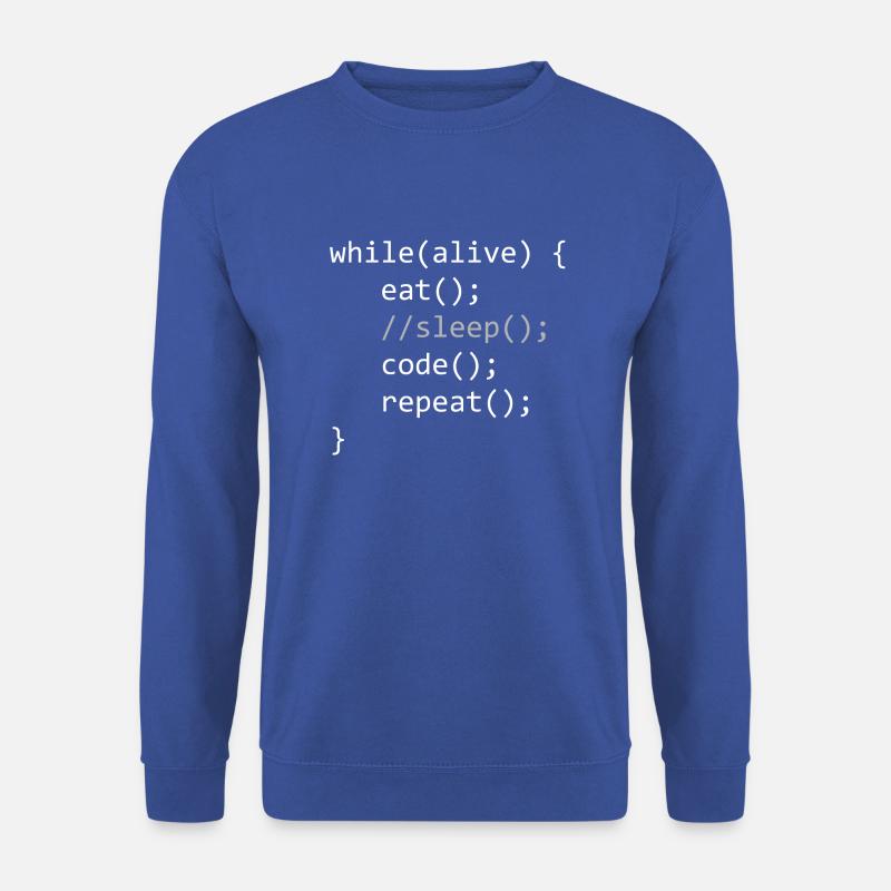CodeWhileAlive - Unisex Sweatshirt - royal blue