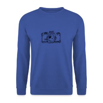 Caméra sommaire - Sweat-shirt Unisexe - bleu royal - Devant - Alina (178cm) & Michal (187cm)