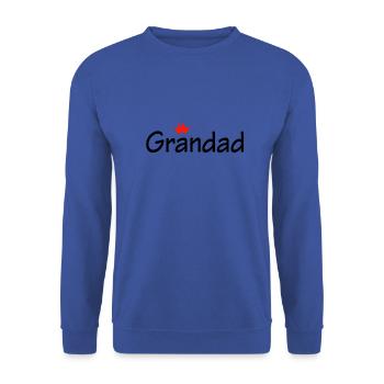 grandad - Unisex Sweatshirt - royal blue - Front - Alina (178cm) & Michal (187cm)