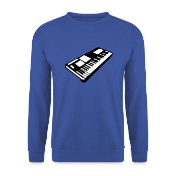 tastatur musik klavier musikinstrument note 1 - Unisex Pullover - Royalblau - Vorne - Alina (178cm) & Michal (187cm)