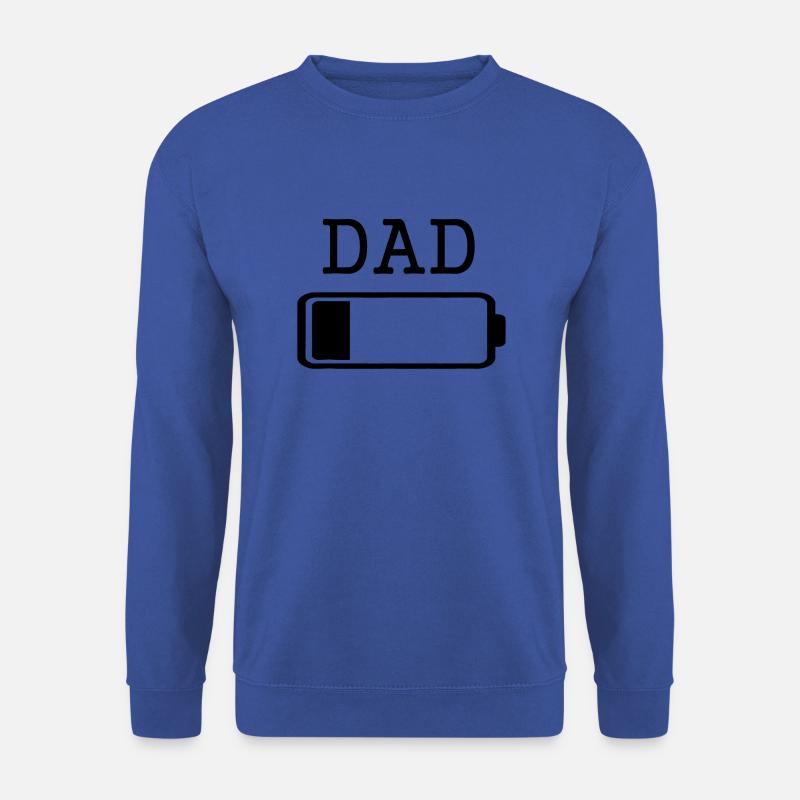 DAD Low Battery Energy T-Shirt BLACK LABELED - Unisex Pullover - Royalblau