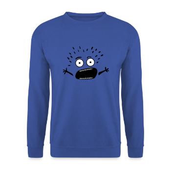 fear icon nothing does scary character scares 1 - Unisex Sweatshirt - royal blue - Front - Alina (178cm) & Michal (187cm)