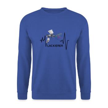 Lackierer Puls - Unisex Pullover - Royalblau - Vorne - Alina (178cm) & Michal (187cm)