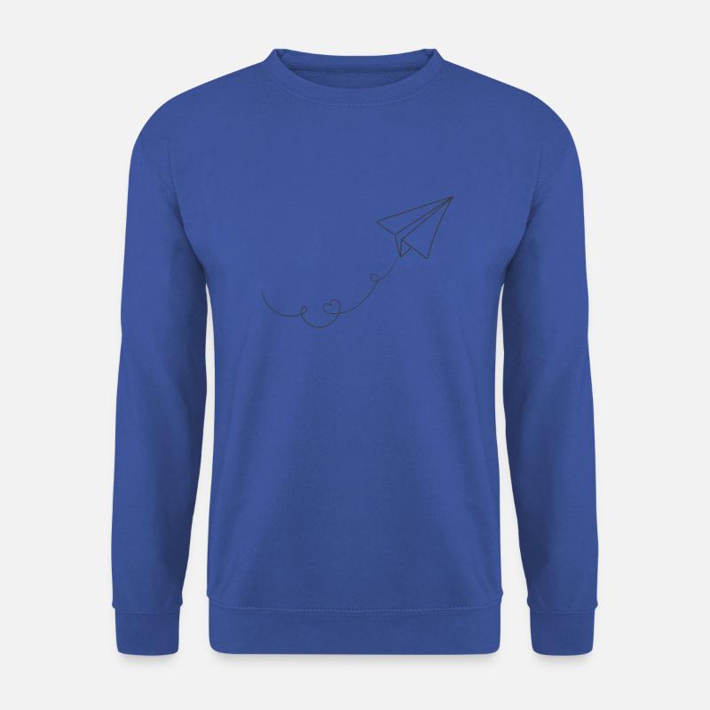 Papierflieger "Liebe" - Unisex Pullover - Royalblau