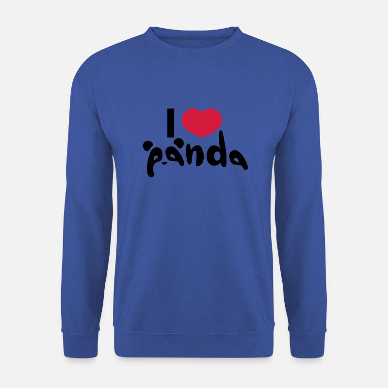 Ich liebe Panda - Unisex Pullover - Royalblau