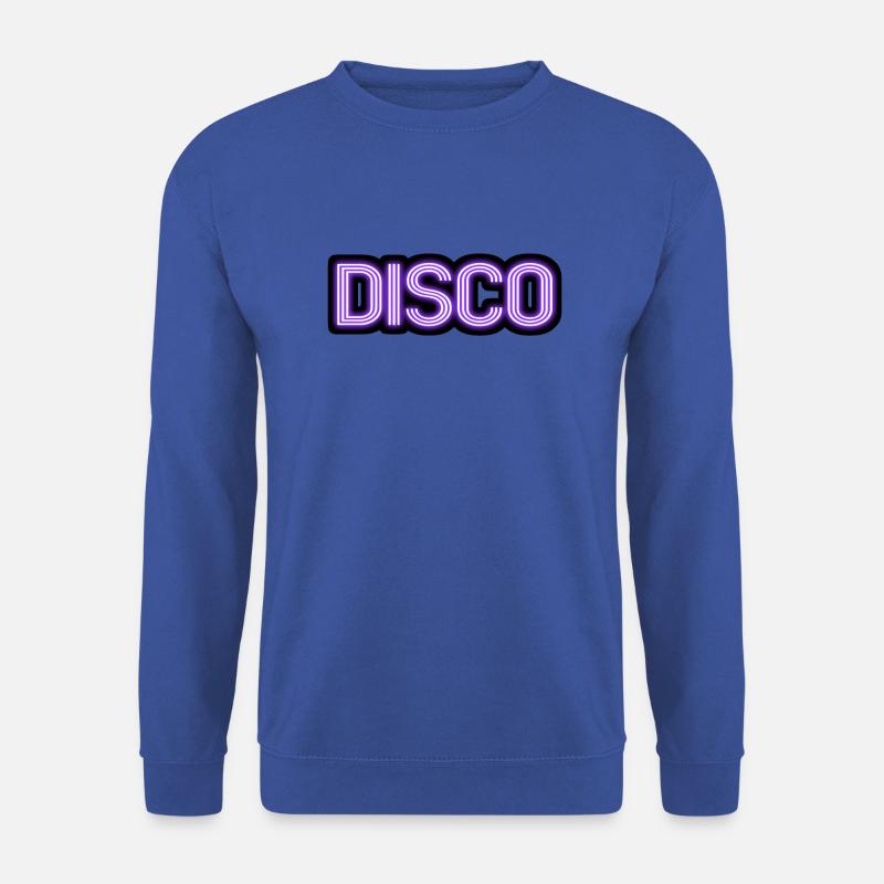 disco neon sign vintage Design - Unisex Pullover - Royalblau