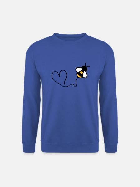 bee heart - Unisex Sweatshirt - royal blue