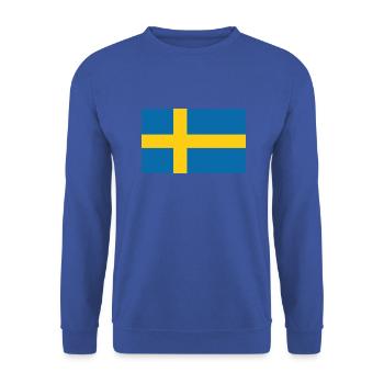 Sweden - Unisex Pullover - Royalblau - Vorne - Alina (178cm) & Michal (187cm)