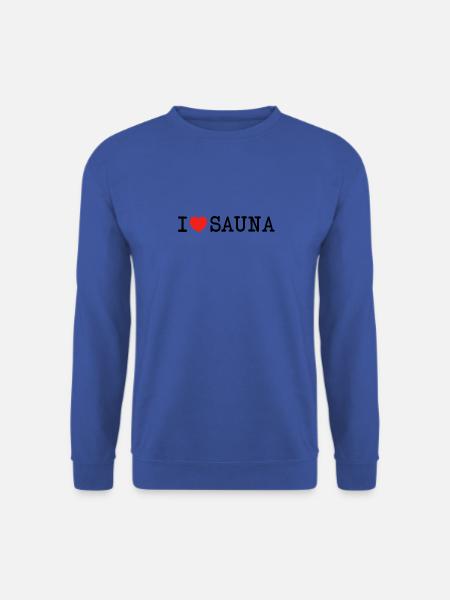 I love Sauna Ich liebe Saunieren Geschenk - Unisex Pullover - Royalblau