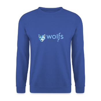 wolfsrudel - Unisex Pullover - Royalblau - Vorne - Alina (178cm) & Michal (187cm)