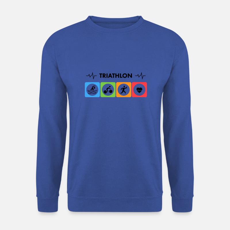 triathlon - Shirt - Unisex Pullover - Royalblau