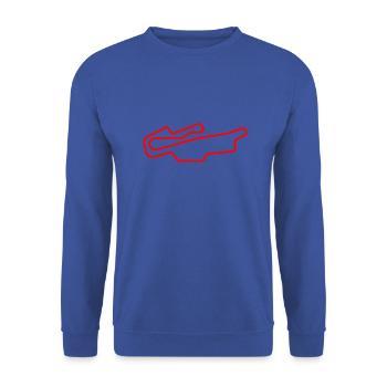 Mugello Circuit - Personnaliser avec votre propre texte - Sweat-shirt Unisexe - bleu royal - Devant - Alina (178cm) & Michal (187cm)
