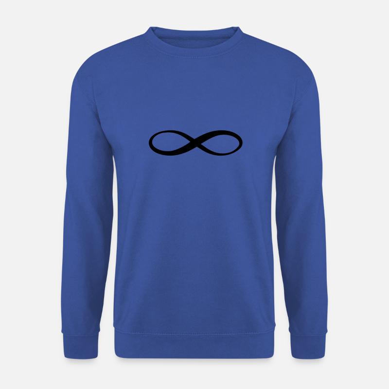 Endless Symbol Infinity Endlos Unendlichkeit - Unisex Pullover - Royalblau