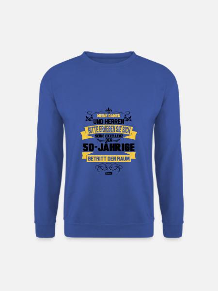 Meine Damen Und Herren Der 50 Jährige Betritt Den - Unisex Pullover - Royalblau