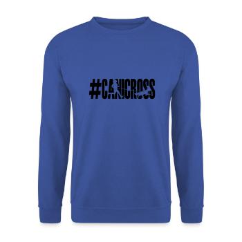 Lettrage en canicross - Sweat-shirt Unisexe - bleu royal - Devant - Alina (178cm) & Michal (187cm)