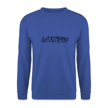 katastrophe - Unisex Pullover - Royalblau - Vorne - Alina (178cm) & Michal (187cm)