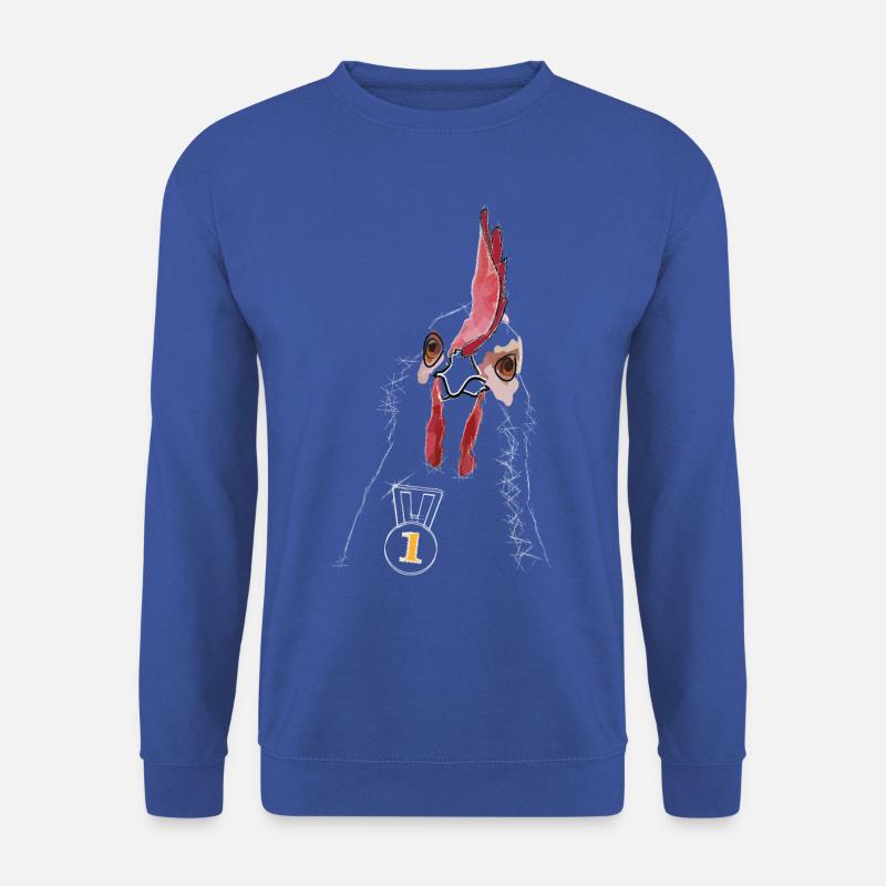 Le coq (blanc) - Sweat-shirt Unisexe - bleu royal